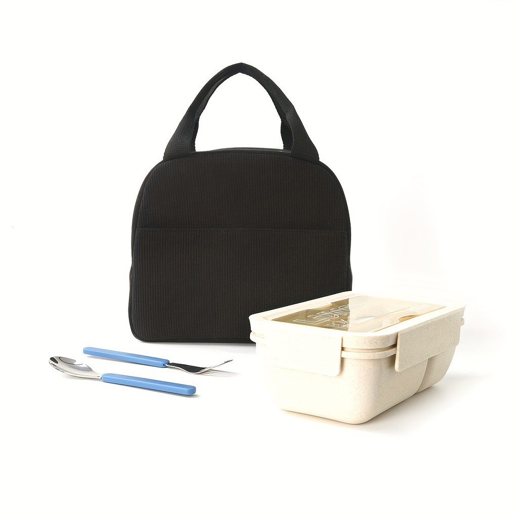 Saco lancheira portátil saco de almoço Bento estilo escolar lancheira de armazenamento de trabalho saco de isolamen