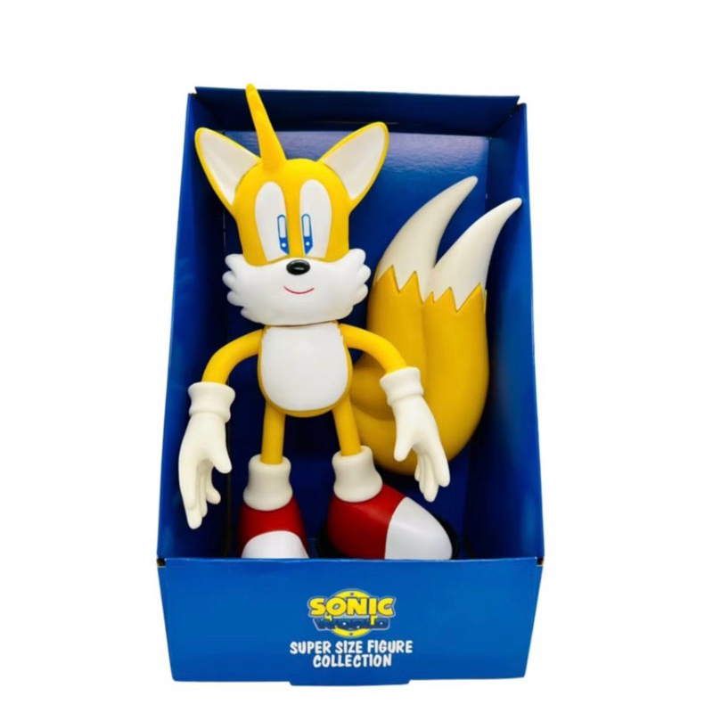Boneco Tails Grande Sonic Collection Articulado 25cm Caixa Origin