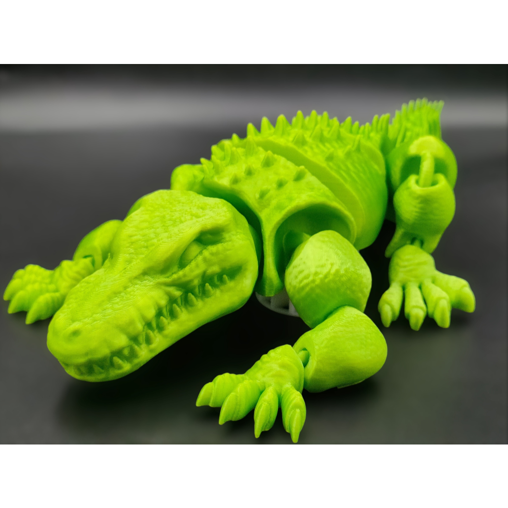 Muggora Jacaré Grande Articulado Rei do Pântano Crocodilo Flexível 25CM