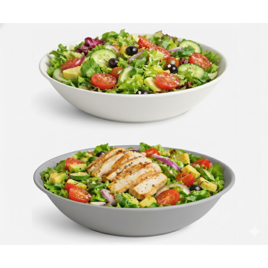Tigela Plástica Grande para Saladas, Massas e Frutas 25cm – 1 Unidade