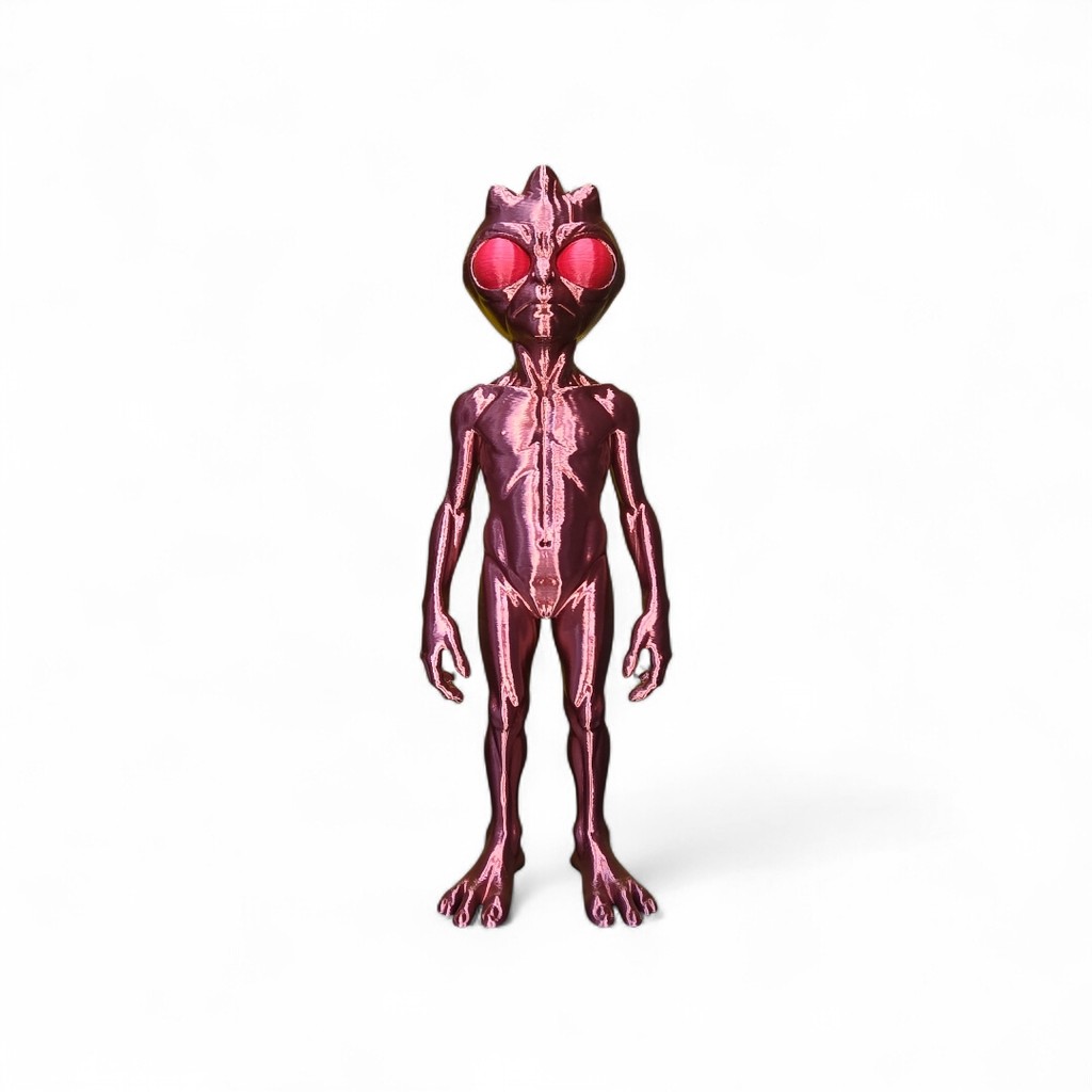 Et Boneco Extraterrestre Varginha Grande Alien Alienígena Estiloso Descolado Ufo 25cm