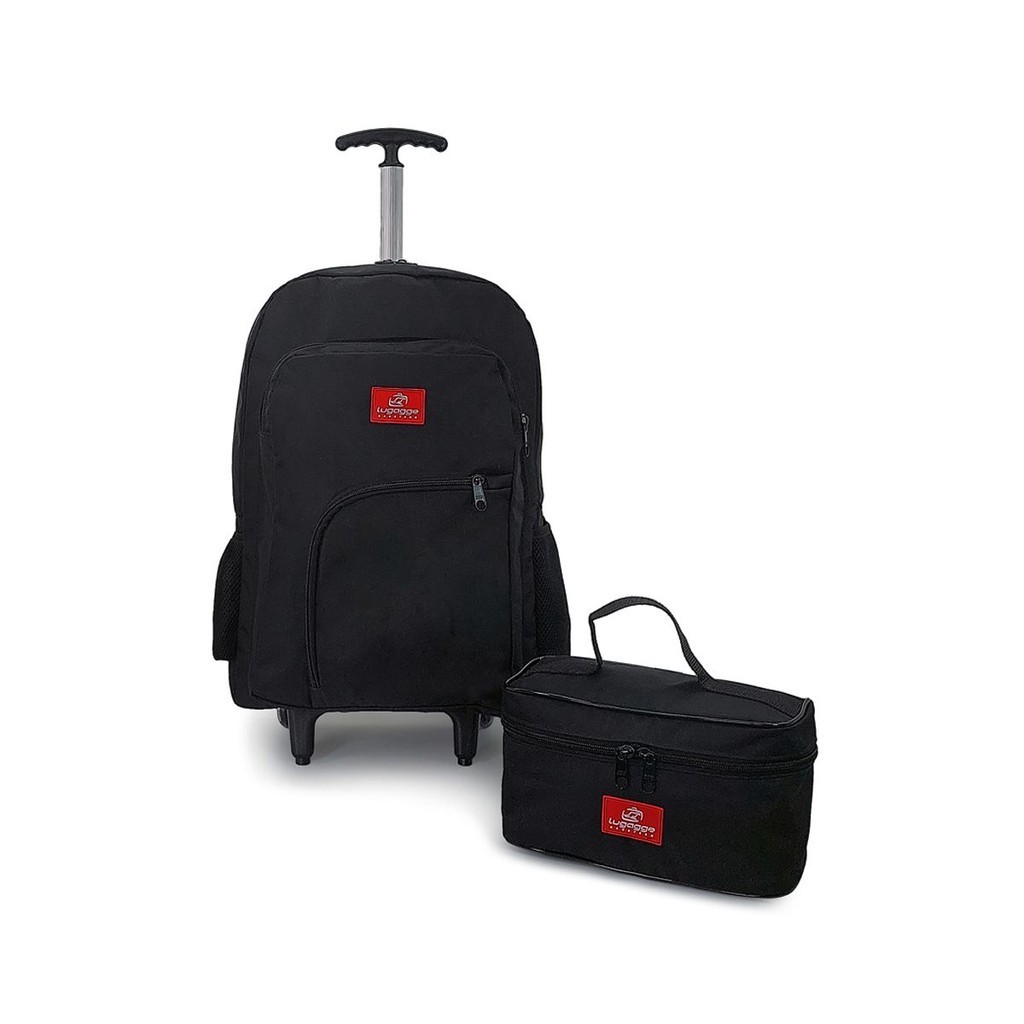 Kit mochila juvenil adulta protetor notebook 16 executiva rodinha com estojo organizador frasqueira