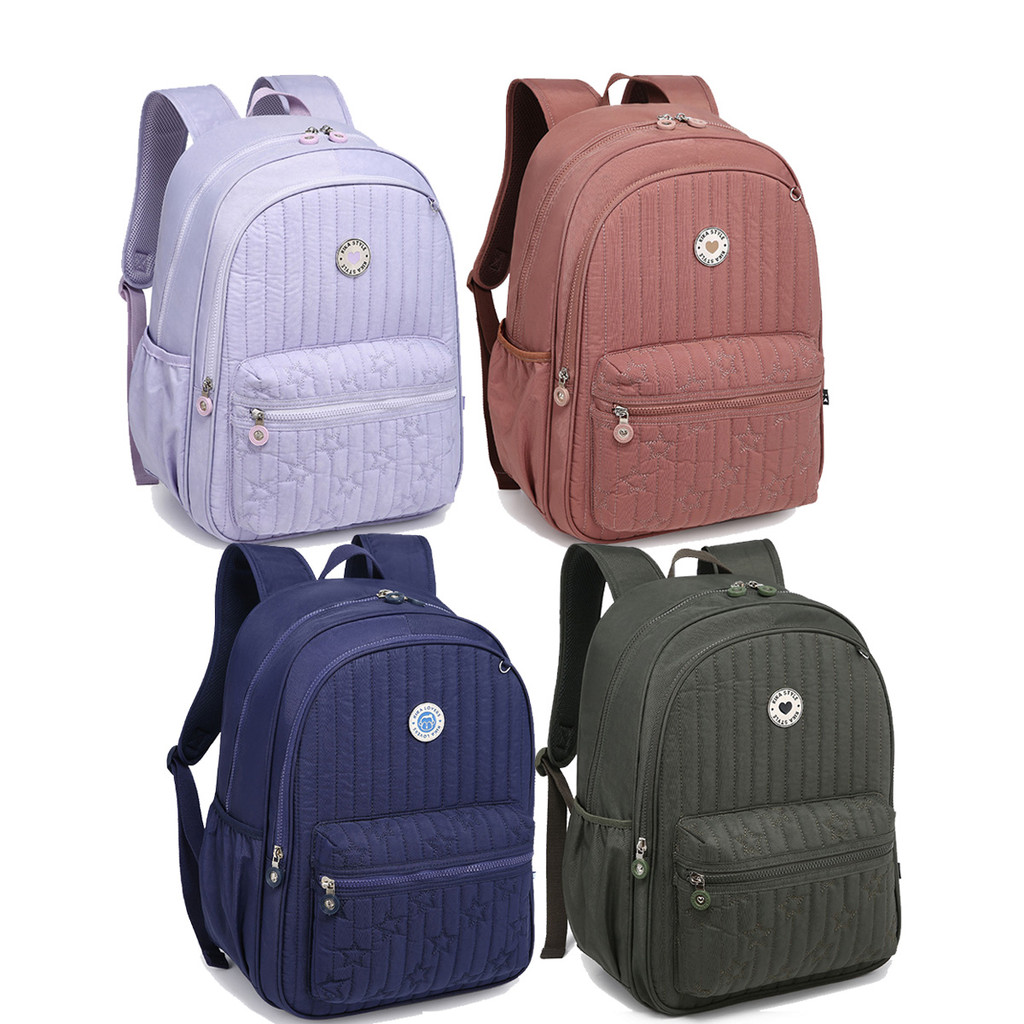 Mochila Escolar Feminina Kika Juvenil Adulta Grande Trabalho