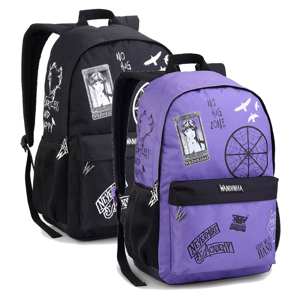 Mochila Wandinha Vandinha Costa Juvenil Adulta Escolar Menina