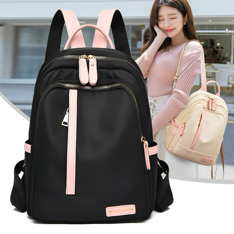 Mochila Feminina Escolar de Nylon - Estilo e Conforto para Jovens e Adultas!
