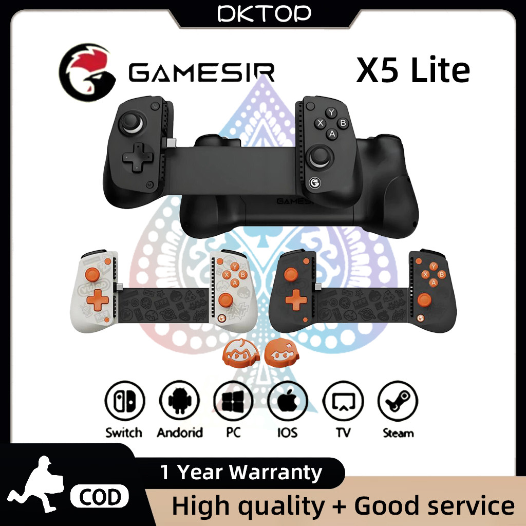 GAMESIR X5 Lite Typec Connect Stretch Game Controller 213mm Comprimento De Alongamento Para Android iOS