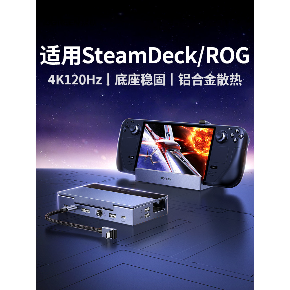 Estação de acoplamento Lvlian adequada para steamdeck Extensão portátil typec Tela de projeção HDMI Rog Xbox Ally X Aces