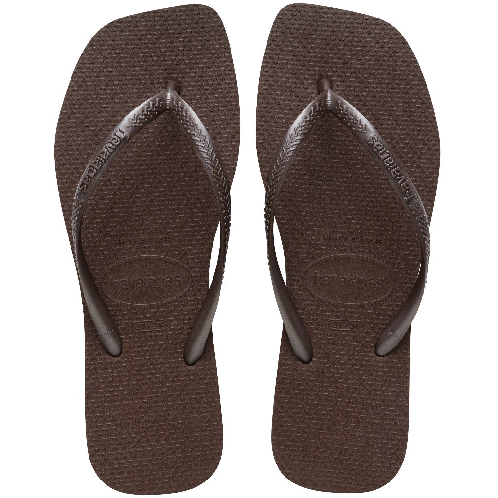 Slim Square Chinelo Havaianas  Sem Estampa Bico Quadrado - ORIGINAL