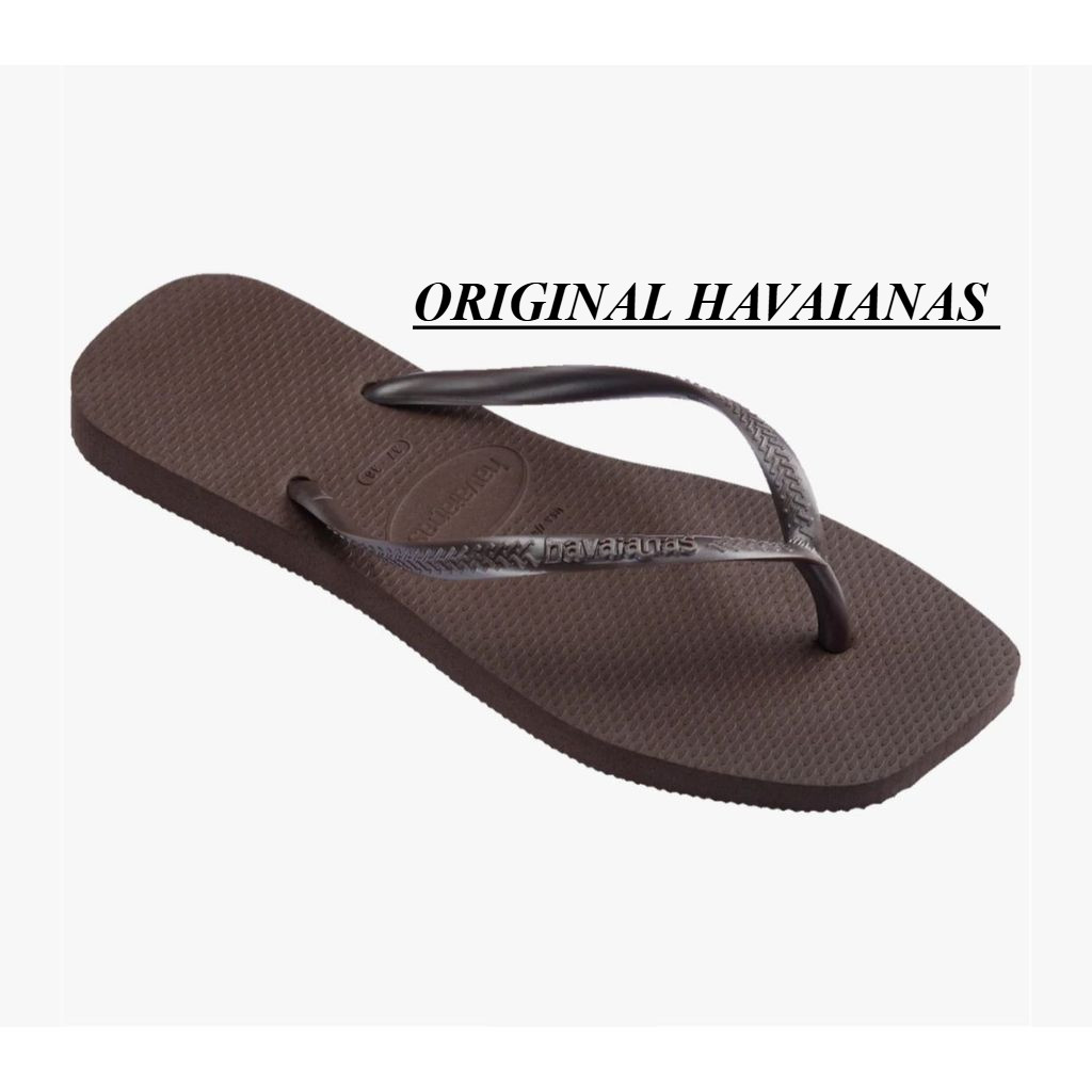 Slim Square Chinelo Havaianas  Sem Estampa Bico Quadrado - Oficial Havaianas