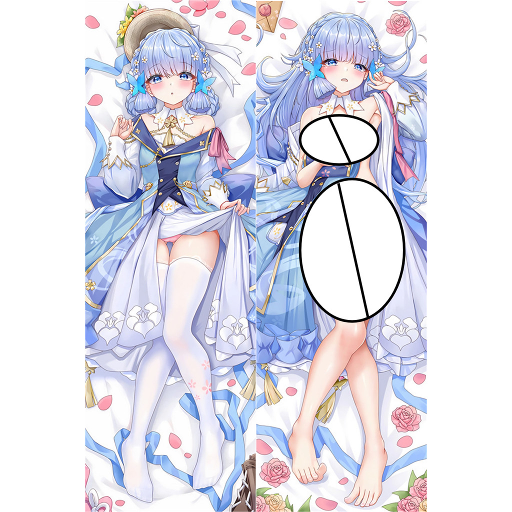Genshin Impacto Kamisato Ayaka Anime Corpo Fronha Dupla Face Impressão Tamanho Real Presentes