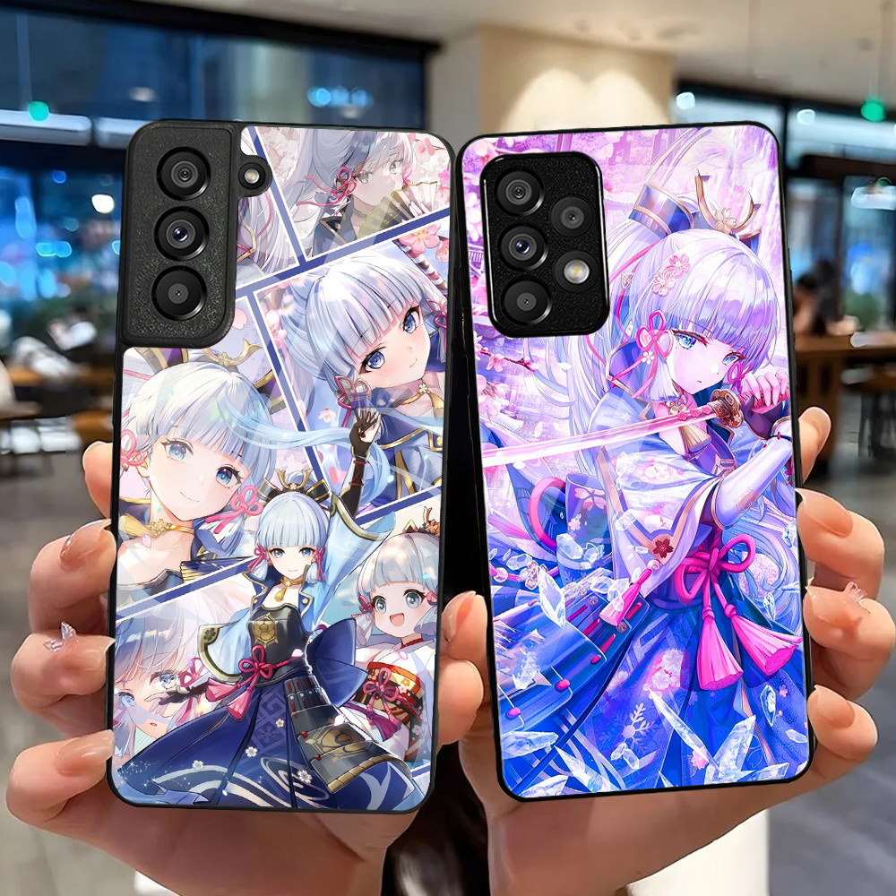 Genshin Impacto Kamisato Ayaka 01 Capa De Telefone De Vidro Temperado Para Samsung Galaxy S9 Plus S10 S10e S20 FE S20 S2