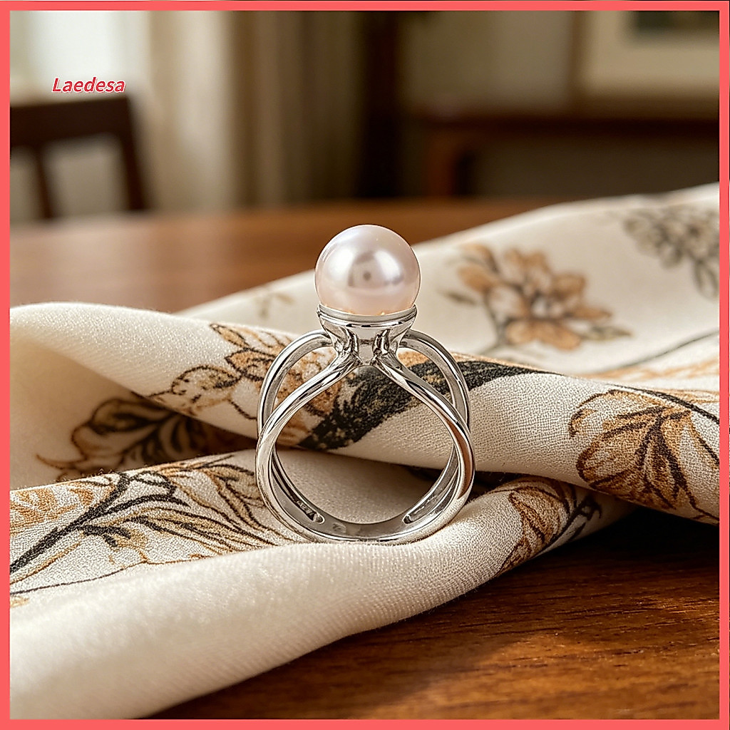 Stylish Scarf Ring Faux Pearl Silk Slide T-shirt Tie Clip for Women Neckerchiefs Scarves Shirts Accessories Gift