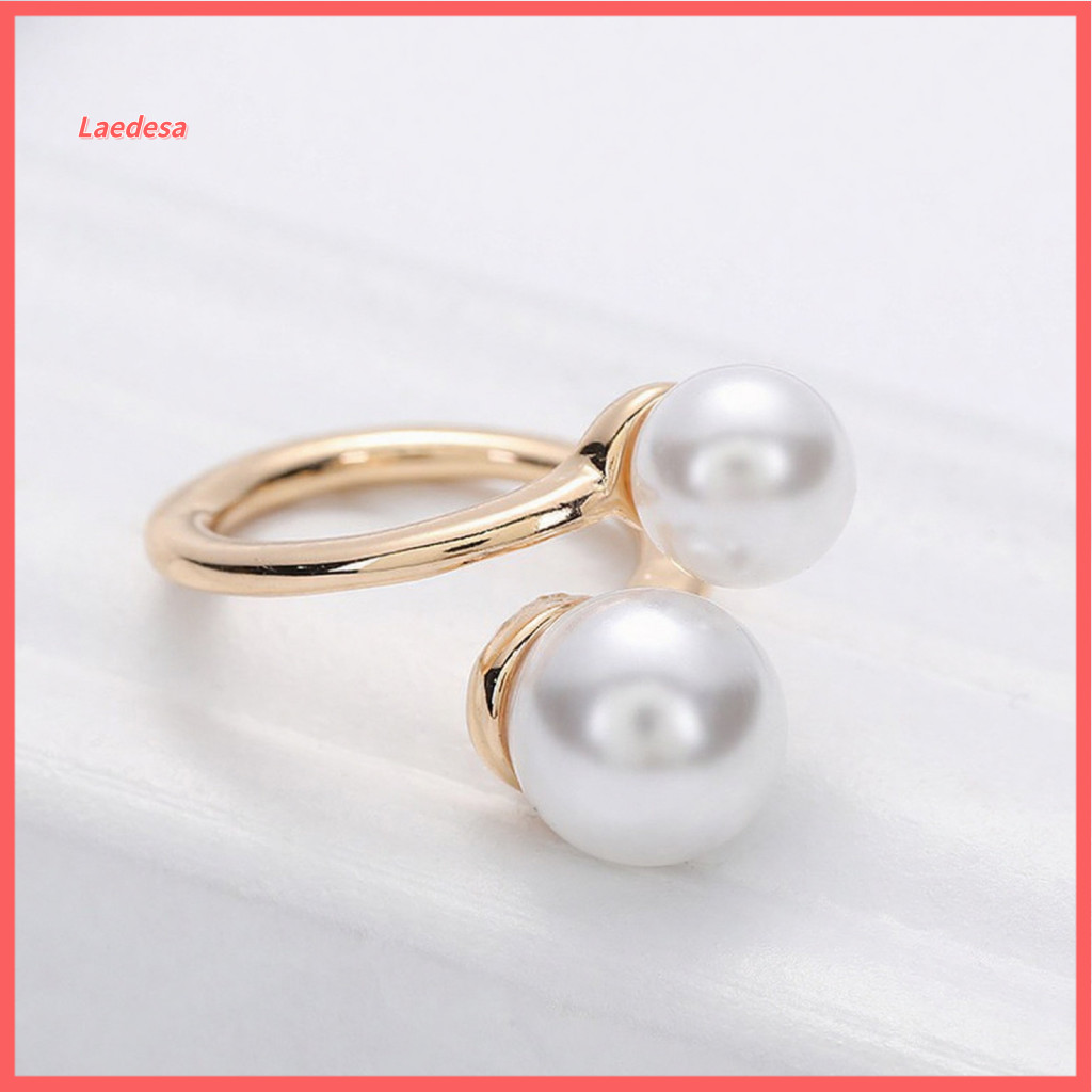 Elegant Scarf Clip Clothes Corner Ring Faux Pearl for Women – Metal Neckerchief Holder Stylish Silk Fashionable for Sh