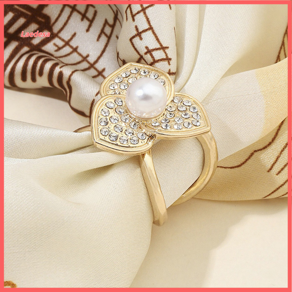 Scarf Buckle Silk Holder Women’s Clip – Smooth Edges No-snag Ring Non-slip for Hair Bag Charm Belt Decoration for Ev