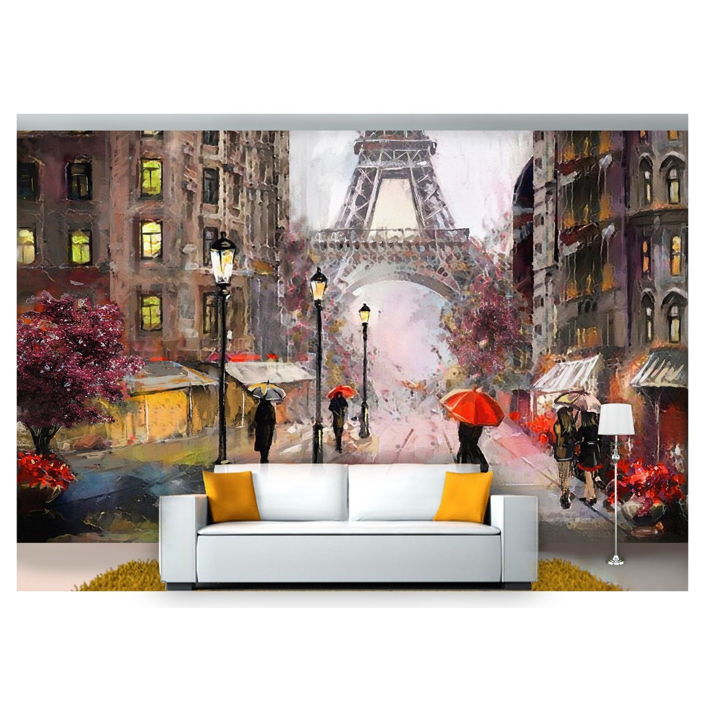 papel de parede Cidade Antiga Flores Paris 10m² CDA40