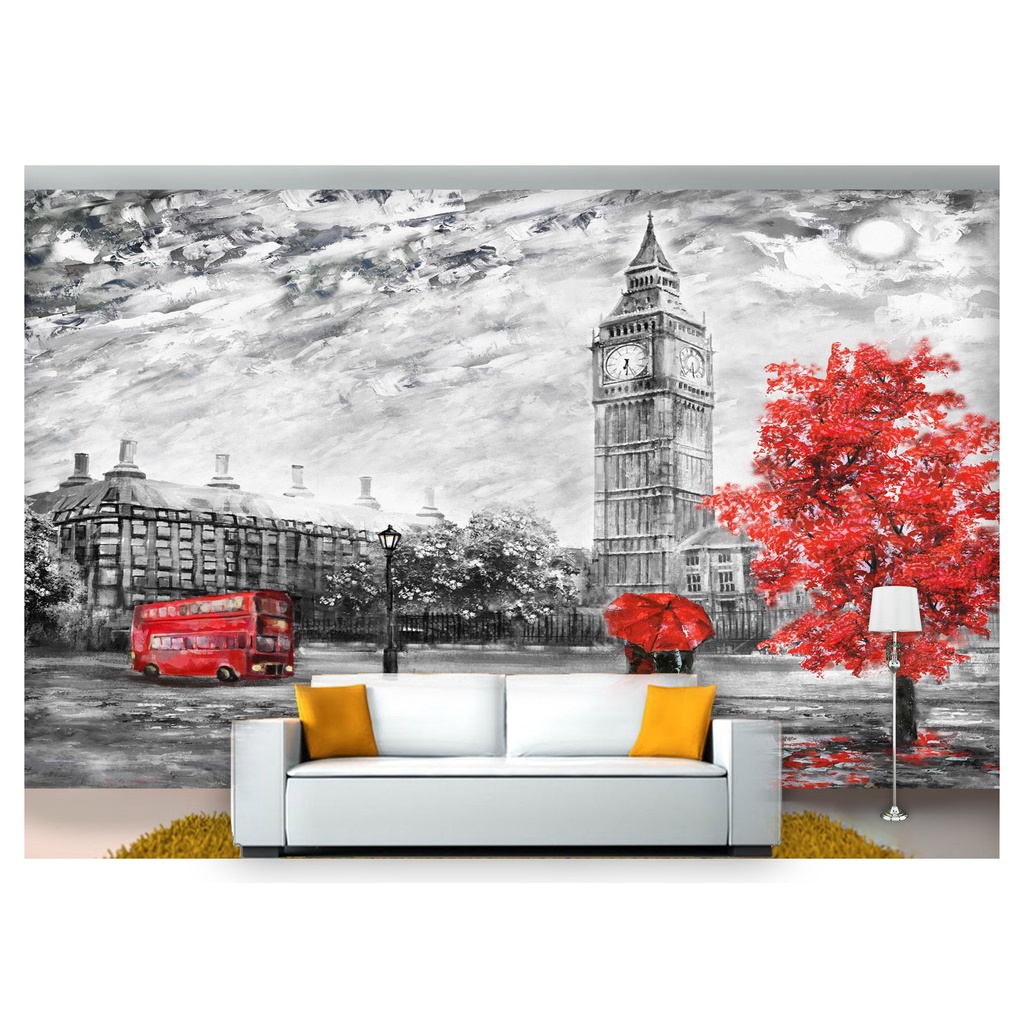 papel de parede Cidade Antiga Flores ruas 6m² CDA33