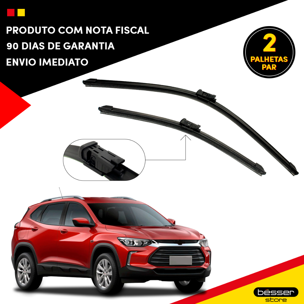 Par Palheta Limpador Parabrisa Chevrolet Tracker 2020 À 2024 Paleta Limpador Parabrisa Tracker