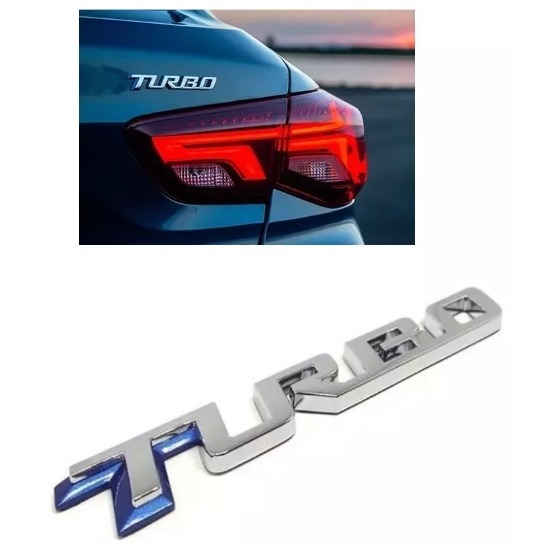 Emblema Turbo 2020 Tracker/Cruze/Onix Cromado....