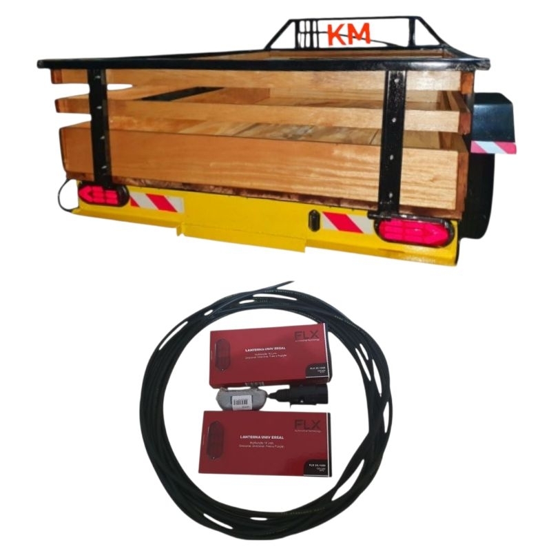 kit Elétrica led para Carreta Reboque Carretinhas