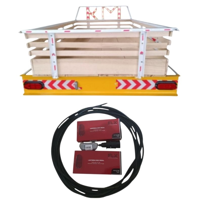 kit lanterna led Bivolt para Carreta Reboque Carretinhas