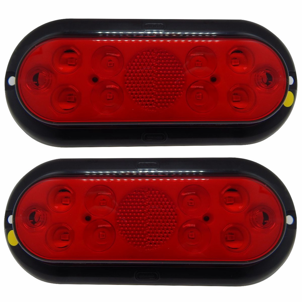 Par Sinaleira em Led Rubi Carretinha Carreta Reboque Barco Jet Ski