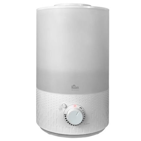 Umidificador Ultrassônico Kian Branco Com Luz Noturna
