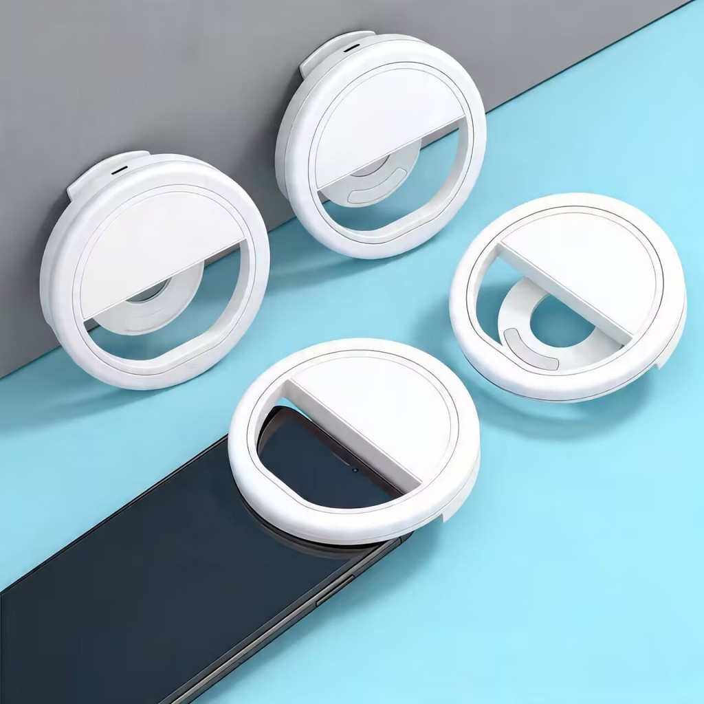 Anel Luminoso Para Celular Flash Selfie Mini Ring Light Clipe Anel Luz Pra Selfie Ring Light Flash Celular Universal