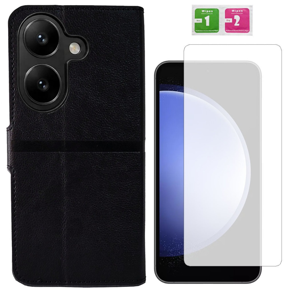 Capa Capinha Case Flip Carteira + Pel Vidro Para Xiaomi Poco X8 Pro