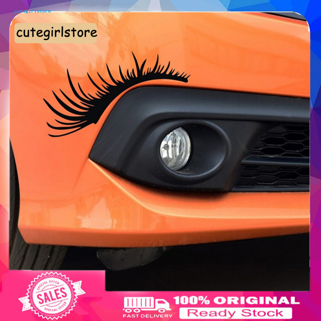 Gift for Teens Stickers Funny Car Headlight Sticker 2pcs Waterproof Eyelash Decals Cute Vehicle Decoration for Truck Fri