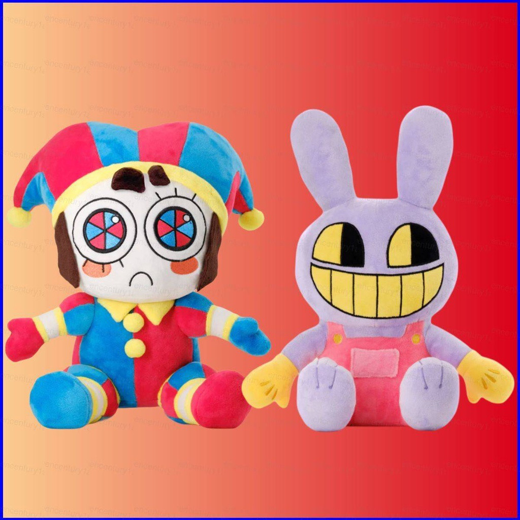 HW The Incredible DIGITAL CIRCUS Bonecos de Pelúcia Pomni Jax para Crianças, Decoração de Casa, Versão Q, Brinquedos de