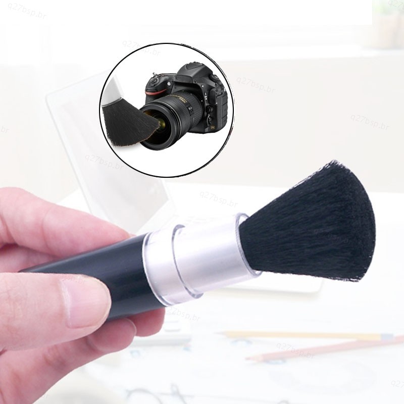 Mini Escova Preta Para Limpeza De Poeira Limpador De Teclado Com Tela LED BR27B