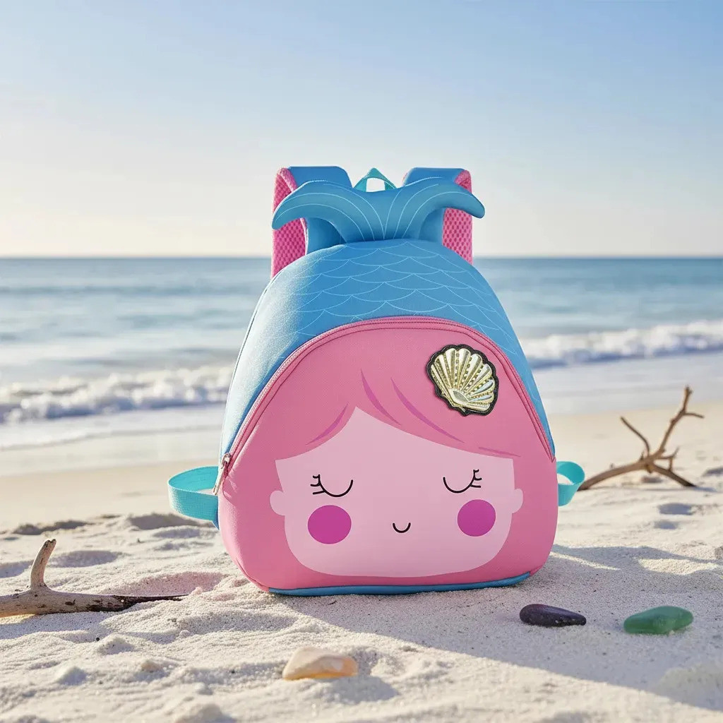 Mochila Infantil Escolar Menina Sereia First 3l Poliéster Sortida