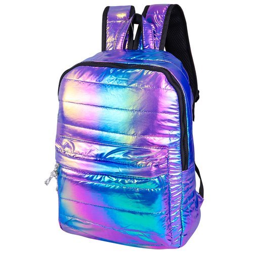 Mochila Holográfica Metalizada First 13L Escolar Sortida