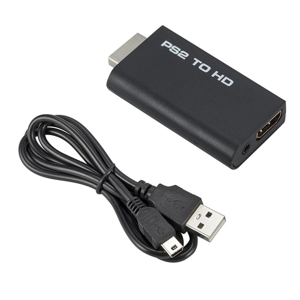 Adaptador Conversor PS2 para HDMI com Cabo Incluso, Converte Áudio e Vídeo para TV e Monitor, Plug & Play