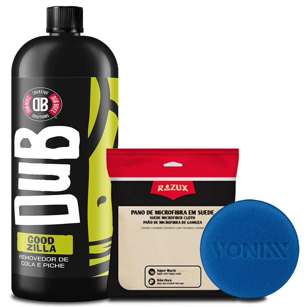 Kit Dub Boyz Goodzilla Removedor De Cola Piche Adesivo 1,5L + Pano de Microfibra + Aplicador Vonixx