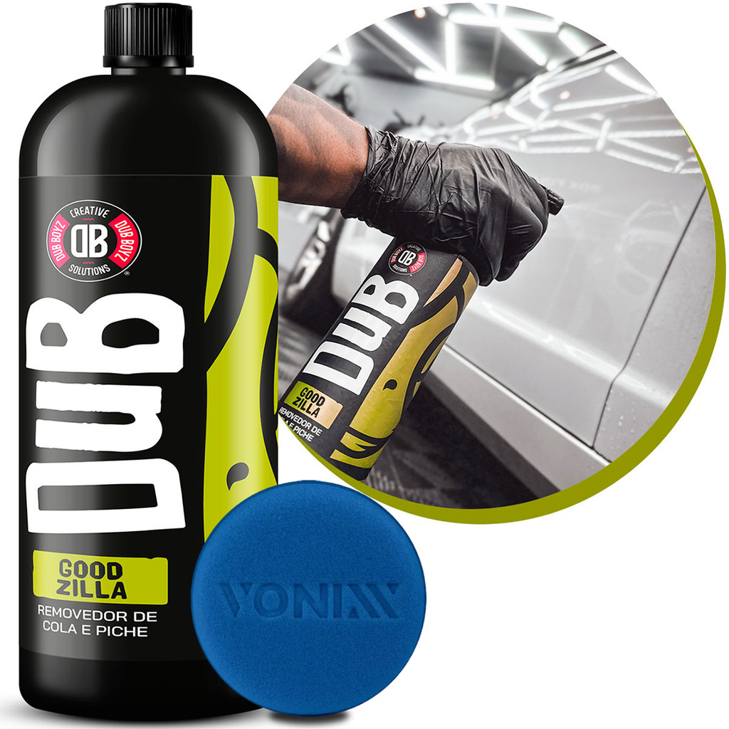 Kit Dub Boyz Goodzilla Removedor De Cola Piche Adesivo Automotivo 1,5L Limpeza + Aplicador Vonixx