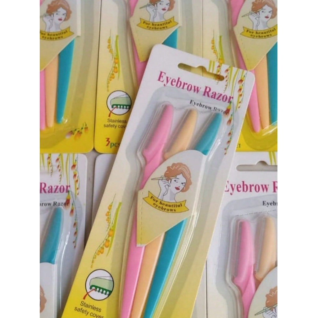 Kit 3/6 Peças  De Aparador De Sobrancelha Navalha -  Eyebrow Razor
