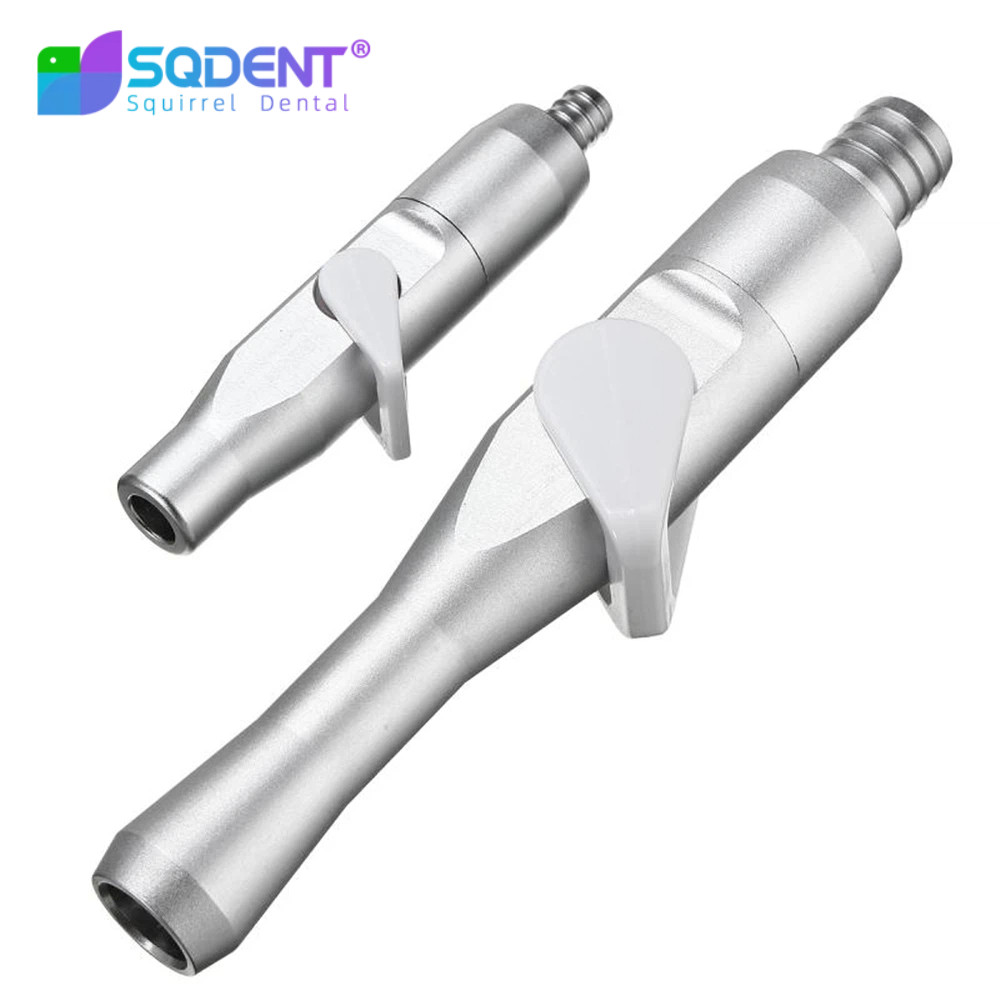 SQDENT 2 Pçs/set Destacável Alumínio Universal Saliva Ejetor Forte Sucção Fraco Cadeira Dentária Ferramenta Giratória Ot