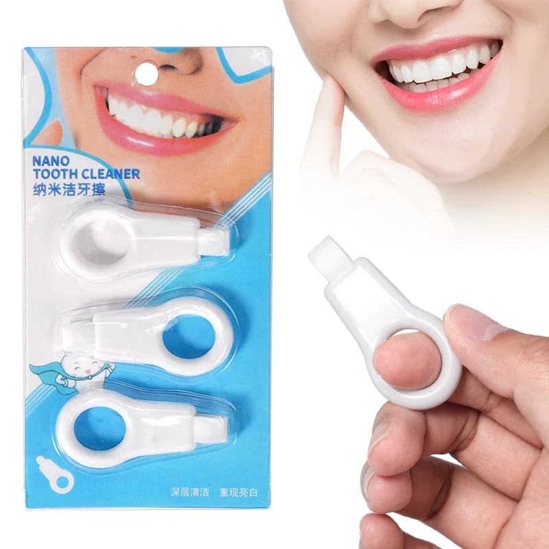 3 Pçs/Set Nano Esponja Cabeça Limpar Tiras De Limpeza De Dentes Cuidados Bucais Removedor De Tártaro Ferramentas