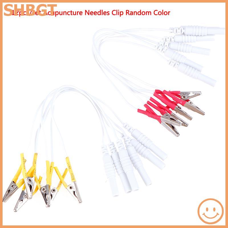 buildvictor88 12 Pçs/Set Jacaré Clipe Cabo Instrumento Eletrônico De Tratamento De Acupuntura