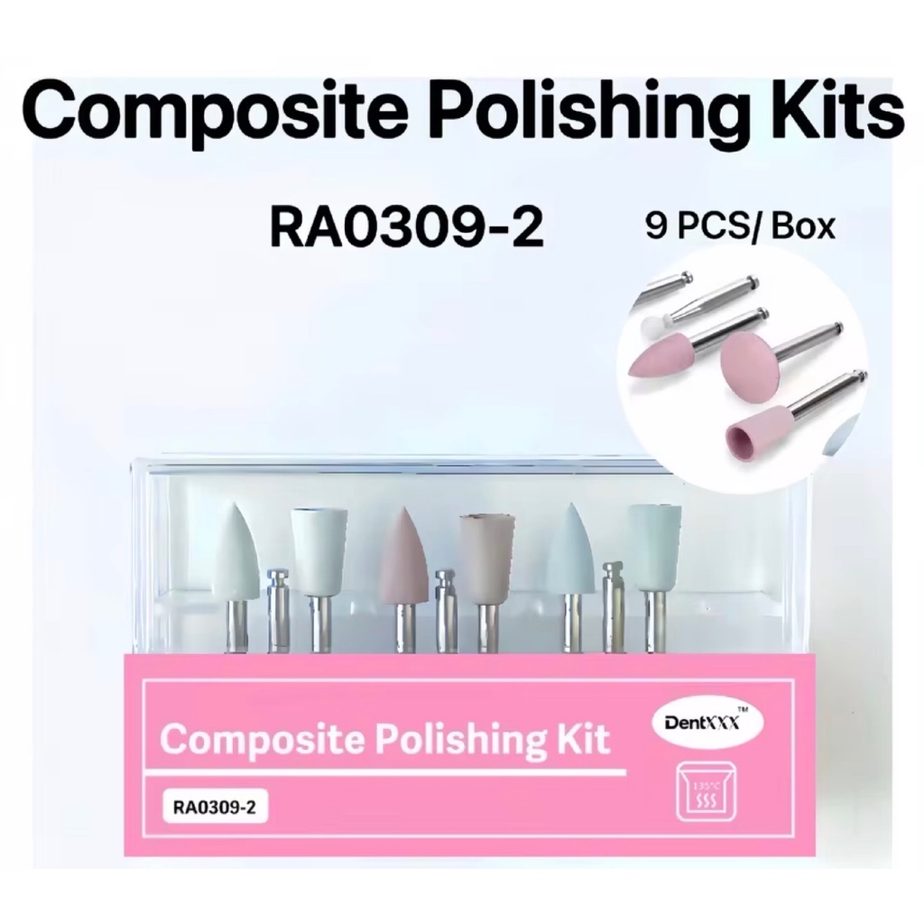 ￼9 Pçs/set Kit De Polimento Composto Para De Baixa Velocidade RA0309 Polidor De Borracha De Silicone