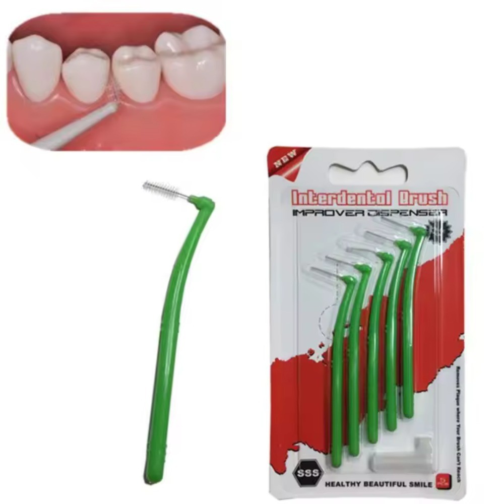 5 Pçs/Set L Formas Adulto Escova Interdental 0.5 Milímetro Higiene Oral Escovas De Cuidados De Limpeza