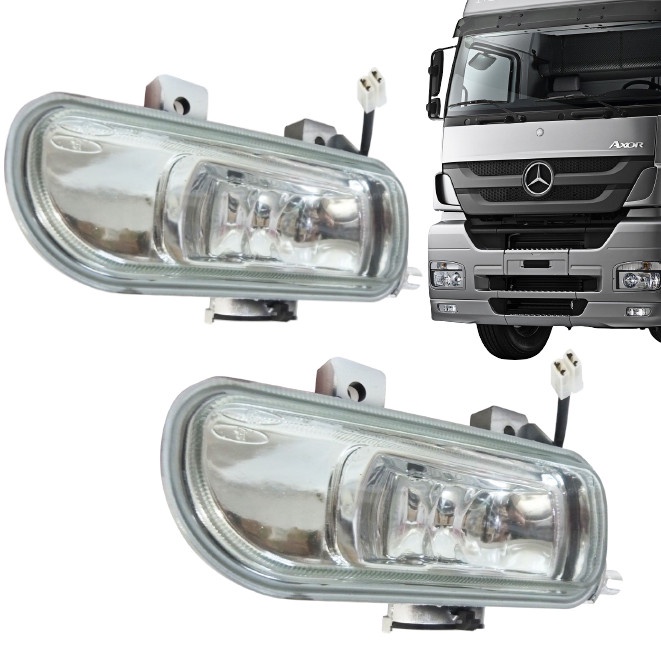 Par Farol Milha  Auxiliar Caminhao Mercedes Axor Após 2005 H3 Alta Qualidade 24v