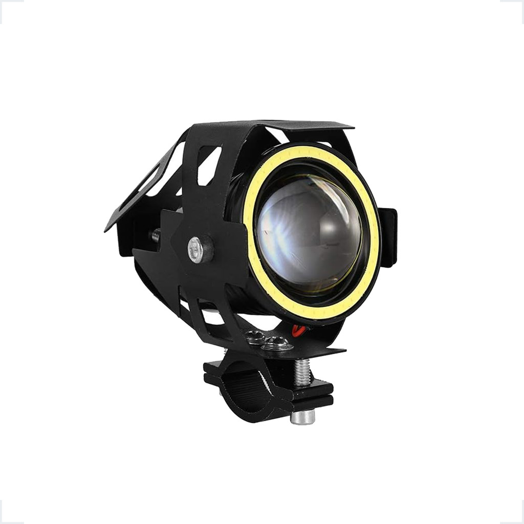 1 Unidade de Farol Auxiliar Milha U7 Mini Branco Led Alta Potencia Sem Botão