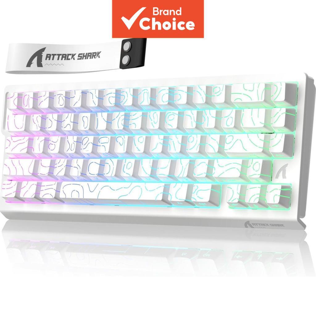 Teclado Magnético Para Jogos ATTACK SHARK X68HE 8K RGB 0.01 Mm RT Com Precisão