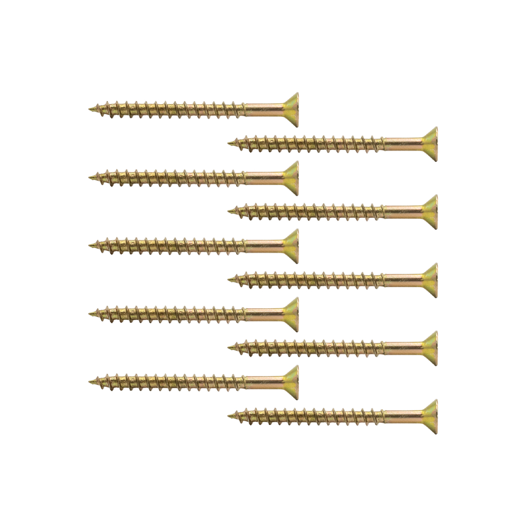 Pacote Com 200 Parafusos Chipboard Cabeça Chata 4x45 Fenda Phillips