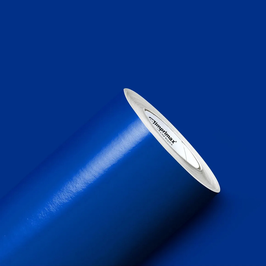 Adesivo Vinil Imprimax Azul Médio 1m x 1,22m Para Carros, Móveis, Banners, Papel de Parede Entre Outros
