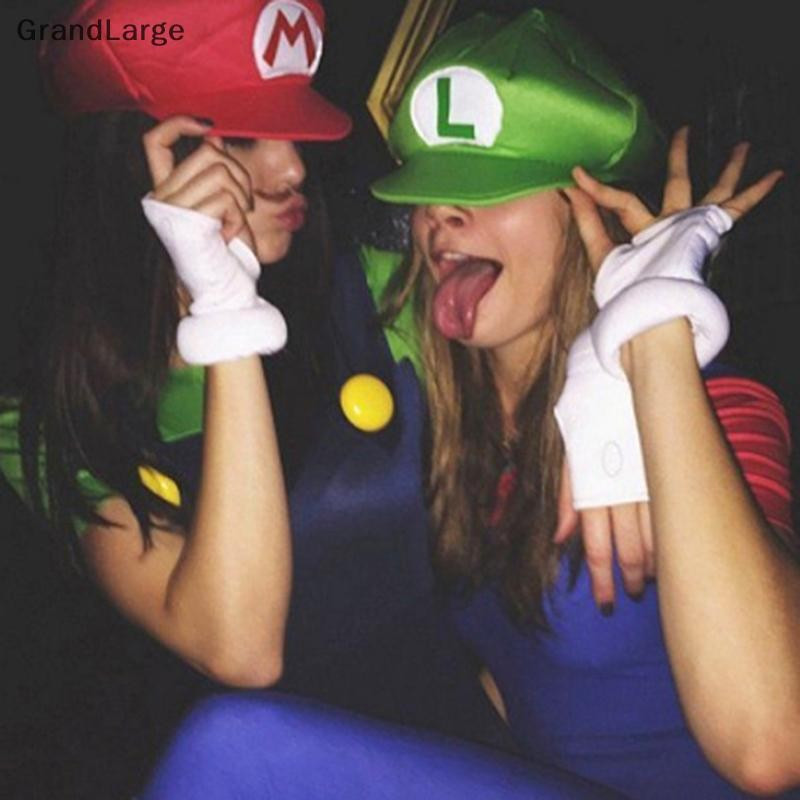 [GrandLarge] Jogo De Anime Super Luigi Brothers Cosplay Chapéu Adultoo Acessórios De Fantasia De Halloween BR