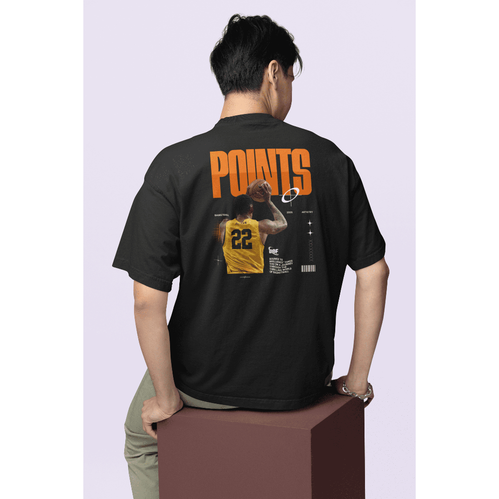 Camiseta Masculina Unissex 100% Algodão Gola Redonda Canelada Blusa Streetwear Estilo de Rua Com Estampa Grande Basquete