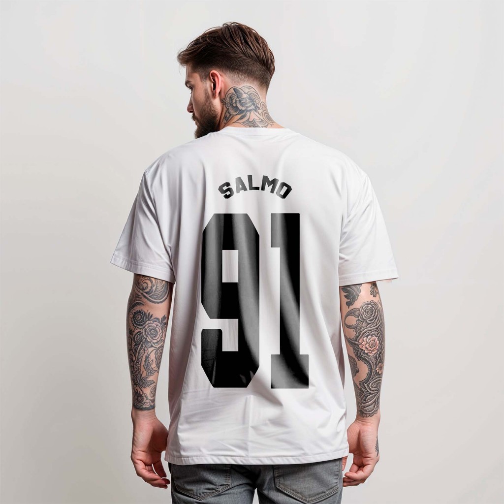 T-Shirt Camiseta Masculina Salmo 91 - Basketball Diverse Estilos Camisa Manfinity 100% Algodão Street Wear